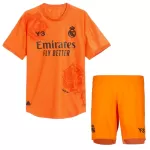 Conjunto Portero Real Madrid Cuarta Niño 23/24 Naranja