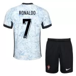 Conjunto Portugal Ronaldo 7 Niño Segunda Euro 2024