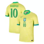Camiseta Brasil Rodrygo 10 Hombre Primera 2024