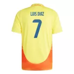 Camiseta Colombia Luis Díaz 7 Hombre Primera 2024