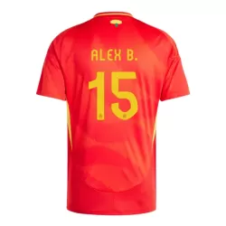 Camiseta España Alex Baena 15 Hombre Primera Euro 2024