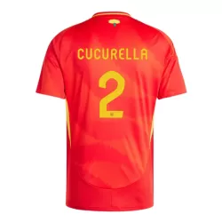 Camiseta España Marc Cucurella 2 Hombre Primera Euro 2024 Camiseta España Marc Cucurella 2 Hombre Primera Euro 2024