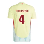 Camiseta España Martin Zubimendi 4 Hombre Segunda Euro 2024
