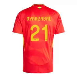 Camiseta España Mikel Oyarzabal 21 Hombre Primera Euro 2024 Camiseta España Mikel Oyarzabal 21 Hombre Primera Euro 2024