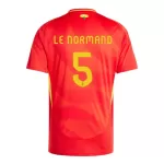Camiseta España Robin Le Normand 5 Hombre Primera Euro 2024
