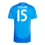 Camiseta Italia Giorgio Scalvini 15 Hombre Primera Euro 2024