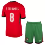 Conjunto Portugal Bruno Fernandes 8 Niño Primera Euro 2024