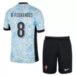 Conjunto Portugal Bruno Fernandes 8 Niño Segunda Euro 2024