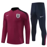 Inglaterra Sudadera De Entrenamiento Hombre Cremallera Cuarto 24/25 Roja