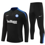 Inter Milan Sudadera De Entrenamiento Niño Cremallera Cuarto 24/25 Negra