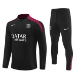 Paris Saint-Germain Sudadera De Entrenamiento Niño Cremallera Cuarto 24/25 Negra