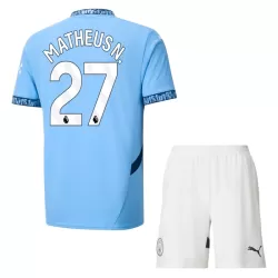 Conjunto Manchester City Matheus Nunes 27 Niño Primera 24/25 Conjunto Manchester City Matheus Nunes 27 Niño Primera 24/25