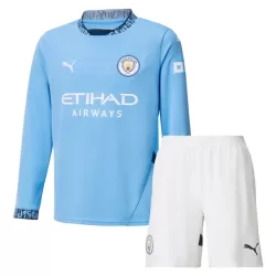 Conjunto Manga Larga Manchester City Niño Primera 24/25 Conjunto Manga Larga Manchester City Niño Primera 24/25