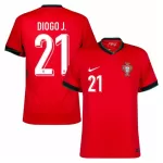 Camiseta Portugal Diogo J. 21 Hombre Primera Euro 2024