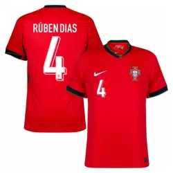 Camiseta Portugal Rúben Dias 4 Hombre Primera Euro 2024 Camiseta Portugal Rúben Dias 4 Hombre Primera Euro 2024