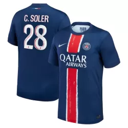 Camiseta Paris Saint-Germain Carlos Soler 28 Hombre Primera 24/25 Camiseta Paris Saint-Germain Carlos Soler 28 Hombre Primera 24/25