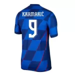 Camiseta Croacia Kramaric 9 Hombre Segunda Euro 2024