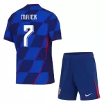 Conjunto Croacia Majer 7 Niño Segunda Euro 2024