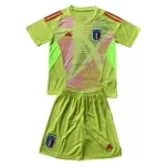 Conjunto Portero Italia Niño Euro 2024 Amarilla
