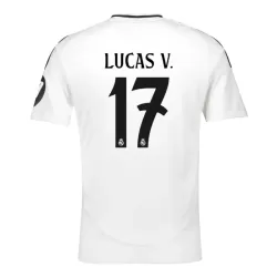 Camiseta Real Madrid Lucas V. 17 Hombre Primera 24/25 Camiseta Real Madrid Lucas V. 17 Hombre Primera 24/25