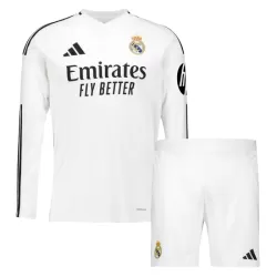 Conjunto Manga Larga Real Madrid Niño Primera 24/25