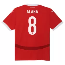 Camiseta Austria Alaba 8 Hombre Primera Euro 2024 Camiseta Austria Alaba 8 Hombre Primera Euro 2024