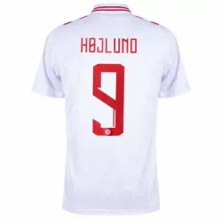 Camiseta Dinamarca Højlund 9 Hombre Primera Euro 2024 Camiseta Dinamarca Højlund 9 Hombre Primera Euro 2024