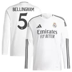Camiseta Manga Larga Real Madrid Bellingham 5 Hombre Primera 24/25 Camiseta Manga Larga Real Madrid Bellingham 5 Hombre Primera 24/25