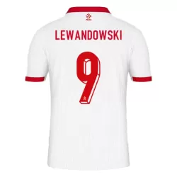 Camiseta Polonia Lewandowski 9 Hombre Primera Euro 2024 Camiseta Polonia Lewandowski 9 Hombre Primera Euro 2024
