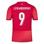 Camiseta Polonia Lewandowski 9 Hombre Segunda Euro 2024