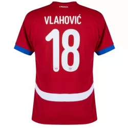 Camiseta Serbia Vlahovic 18 Hombre Primera Euro 2024 Camiseta Serbia Vlahovic 18 Hombre Primera Euro 2024