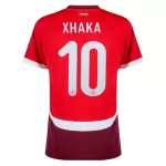 Camiseta Suiza Xhaka 10 Hombre Primera Euro 2024