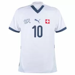 Camiseta Suiza Xhaka 10 Hombre Segunda Euro 2024