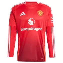 Camiseta Manga Larga Manchester United Bruno Fernandes 8 Hombre Primera 24/25