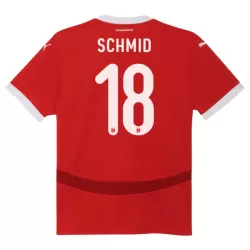 Camiseta Austria Romano Schmid 18 Hombre Primera Euro 2024 Camiseta Austria Romano Schmid 18 Hombre Primera Euro 2024