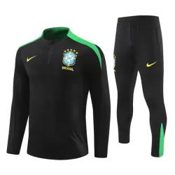 Brasil Sudadera De Entrenamiento Hombre Cremallera Cuarto 24/25 Negra Brasil Sudadera De Entrenamiento Hombre Cremallera Cuarto 24/25 Negra
