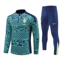 Brasil Sudadera De Entrenamiento Hombre Cremallera Cuarto 24/25 Verde Brasil Sudadera De Entrenamiento Hombre Cremallera Cuarto 24/25 Verde