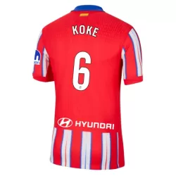 Camiseta Atlético Madrid Koke 6 Hombre Primera 24/25 Camiseta Atlético Madrid Koke 6 Hombre Primera 24/25