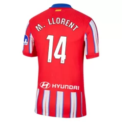 Camiseta Atlético Madrid M. Llorent 14 Hombre Primera 24/25 Camiseta Atlético Madrid M. Llorent 14 Hombre Primera 24/25