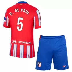 Conjunto Atlético Madrid R. De Paul 5 Niño Primera 24/25 Conjunto Atlético Madrid R. De Paul 5 Niño Primera 24/25