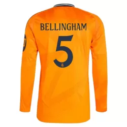 Camiseta Manga Larga Real Madrid Bellingham 5 Hombre Segunda 24/25 Camiseta Manga Larga Real Madrid Bellingham 5 Hombre Segunda 24/25