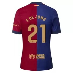 Camiseta FC Barcelona Frenkie de Jong 21 Hombre Primera 24/25 Camiseta FC Barcelona Frenkie de Jong 21 Hombre Primera 24/25