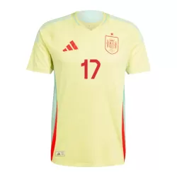 Camiseta España Williams JR 17 Hombre Segunda Euro 2024
