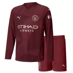 Conjunto Manga Larga Manchester City Niño Tercera 24/25 Conjunto Manga Larga Manchester City Niño Tercera 24/25