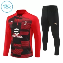AC Milan Sudadera De Entrenamiento Niño Cremallera Cuarto 24/25 Roja AC Milan Sudadera De Entrenamiento Niño Cremallera Cuarto 24/25 Roja