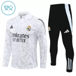 Real Madrid Sudadera De Entrenamiento Niño Cremallera Cuarto 24/25 Blanca Real Madrid Sudadera De Entrenamiento Niño Cremallera Cuarto 24/25 Blanca