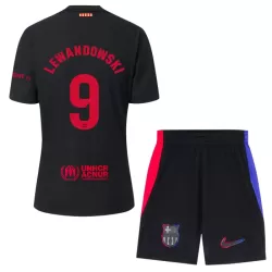 Conjunto FC Barcelona Lewandowski 9 Niño Segunda 24/25 Conjunto FC Barcelona Lewandowski 9 Niño Segunda 24/25