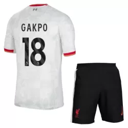Conjunto Liverpool Gakpo 18 Niño Tercera 24/25 Conjunto Liverpool Gakpo 18 Niño Tercera 24/25