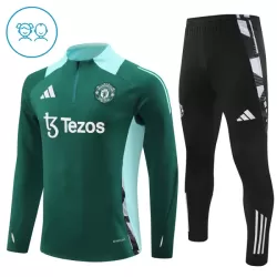 Manchester United Sudadera De Entrenamiento Niño Cremallera Cuarto 24/25 Verde Manchester United Sudadera De Entrenamiento Niño Cremallera Cuarto 24/25 Verde