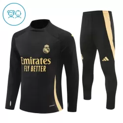 Real Madrid Sudadera De Entrenamiento Niño Cremallera Cuarto 24/25 Negra Real Madrid Sudadera De Entrenamiento Niño Cremallera Cuarto 24/25 Negra